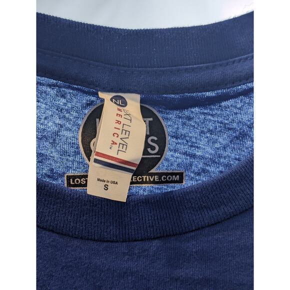 Beer Pong Graphic Tee Shirt Small Blue Red Solo Cup Lost‎ Gods Unisex Crew Neck - Picture 4 of 7